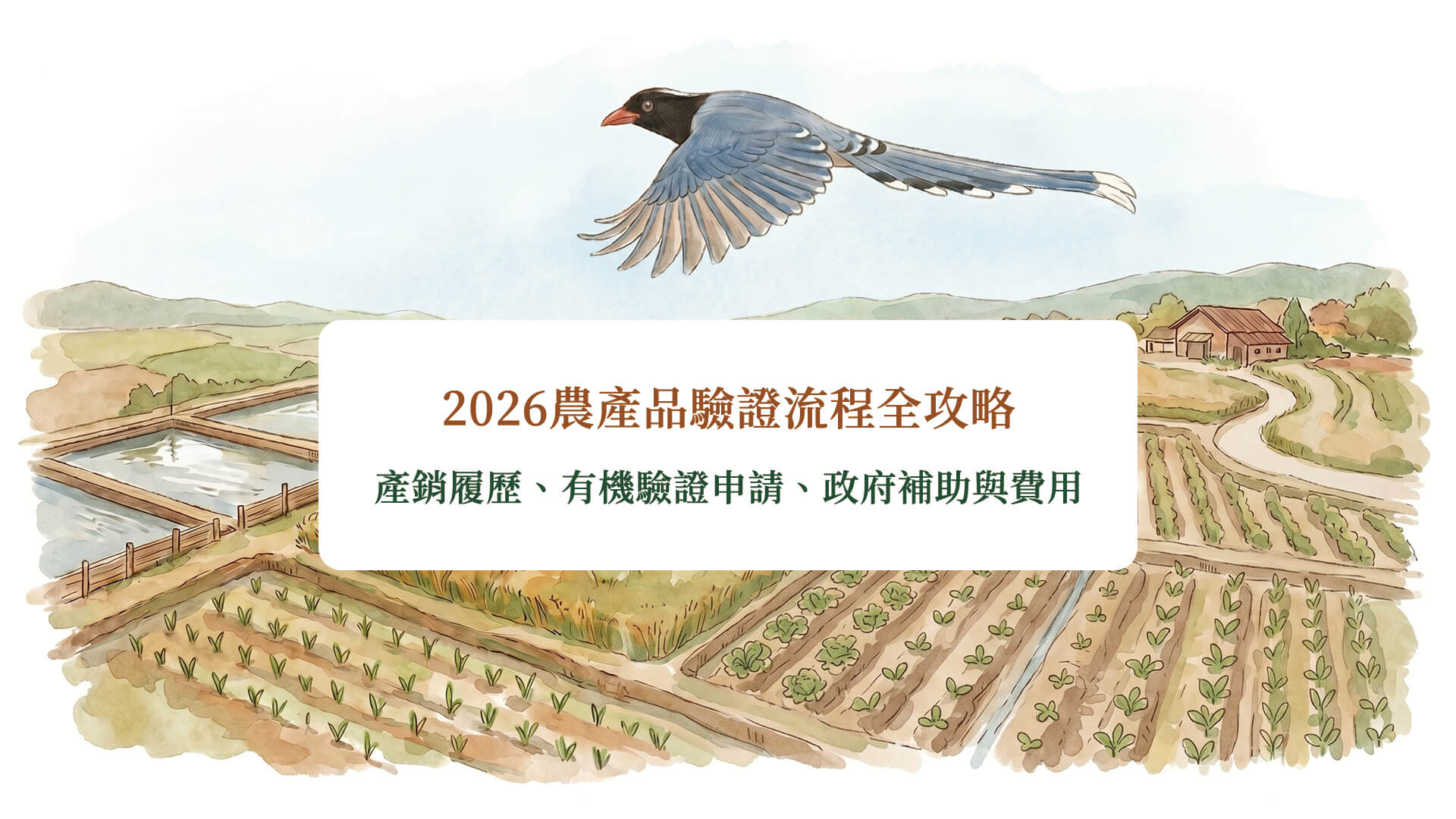 2026農產品驗證流程全攻略－產銷履歷、有機驗證申請、政府補助與費用